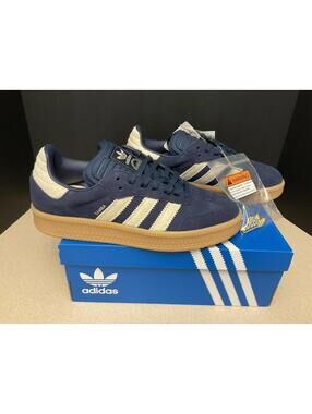 New! Mens Adidas Samba XLG Night Indigo/Warm Vanilla Athletic Shoes. Size 11.